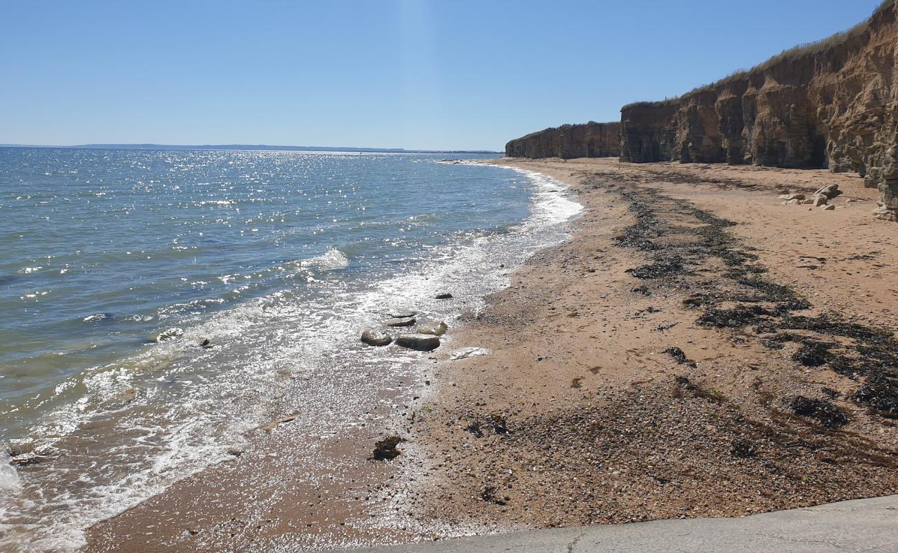 Photo de Plage Sword avec sable beige & galets de surface