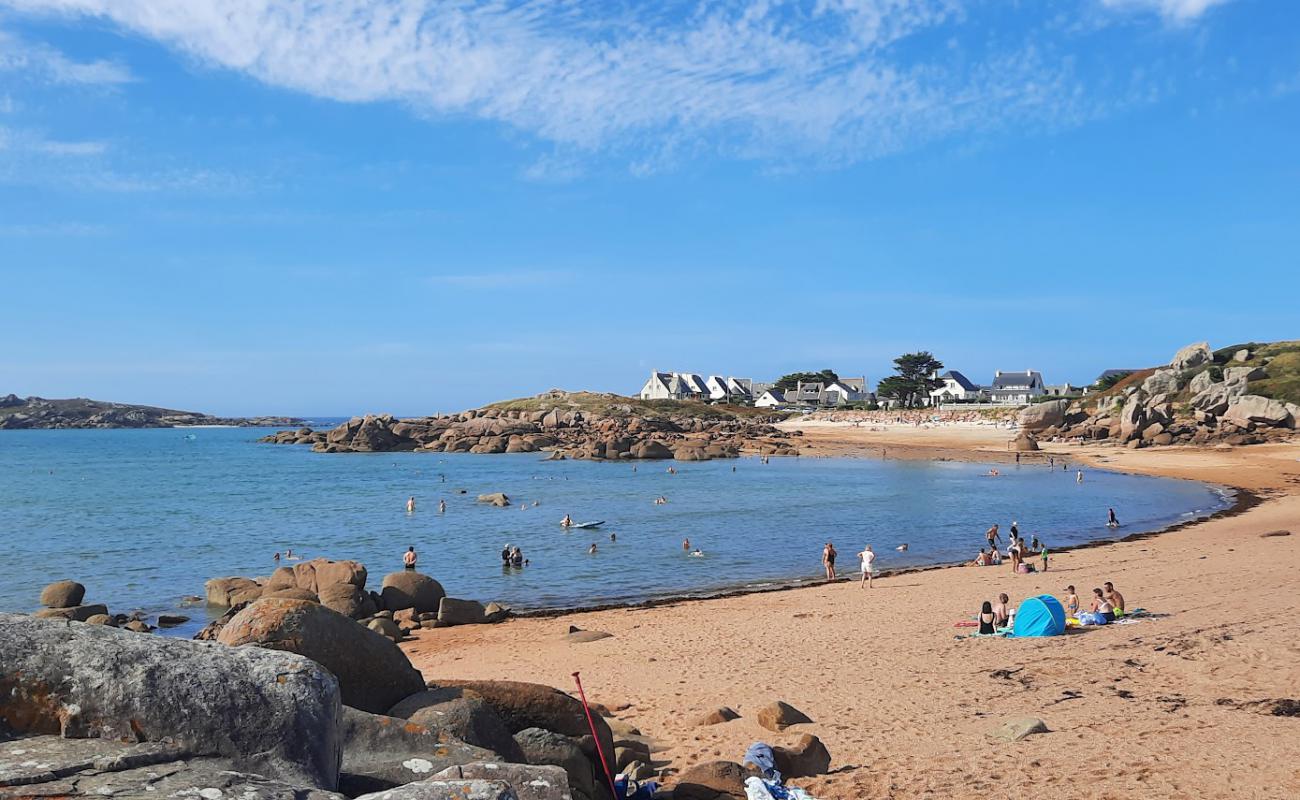 Photo de Plage de Toull Bihan avec sable lumineux de surface