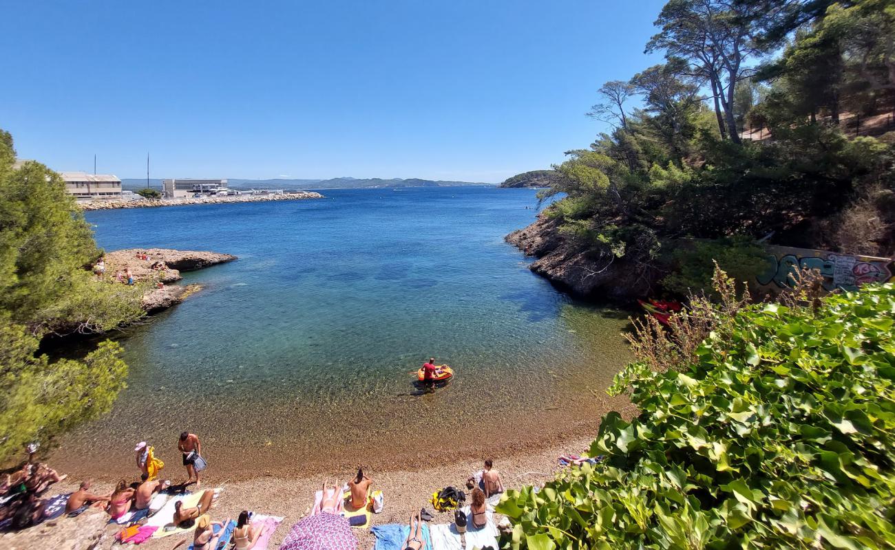 Photo de Le Parc du Mugel Beach avec petits galets gris de surface