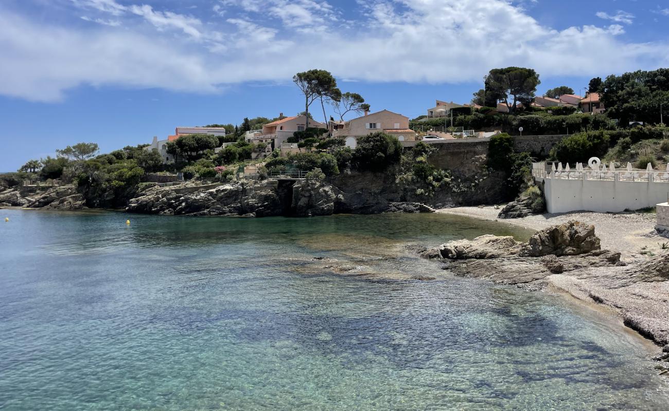 Photo de Calanque de Bonne Eau Beach avec caillou fin gris de surface