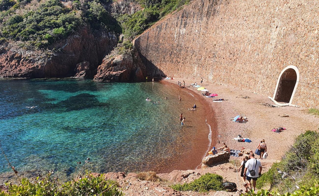 Photo de Calanque d'Aurelle Beach avec caillou gris de surface