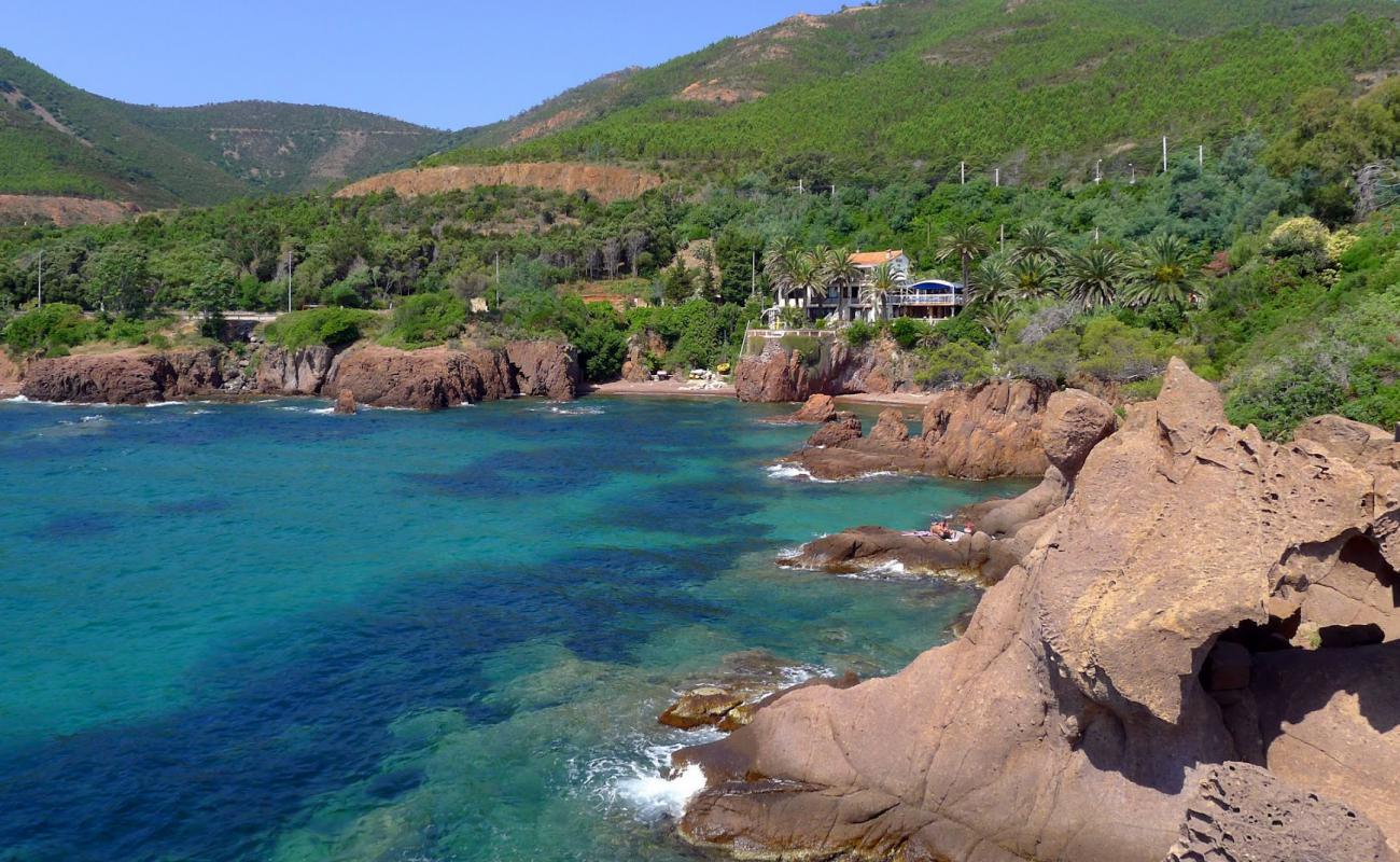 Photo de Publique Le Trayas Beach avec caillou brun de surface