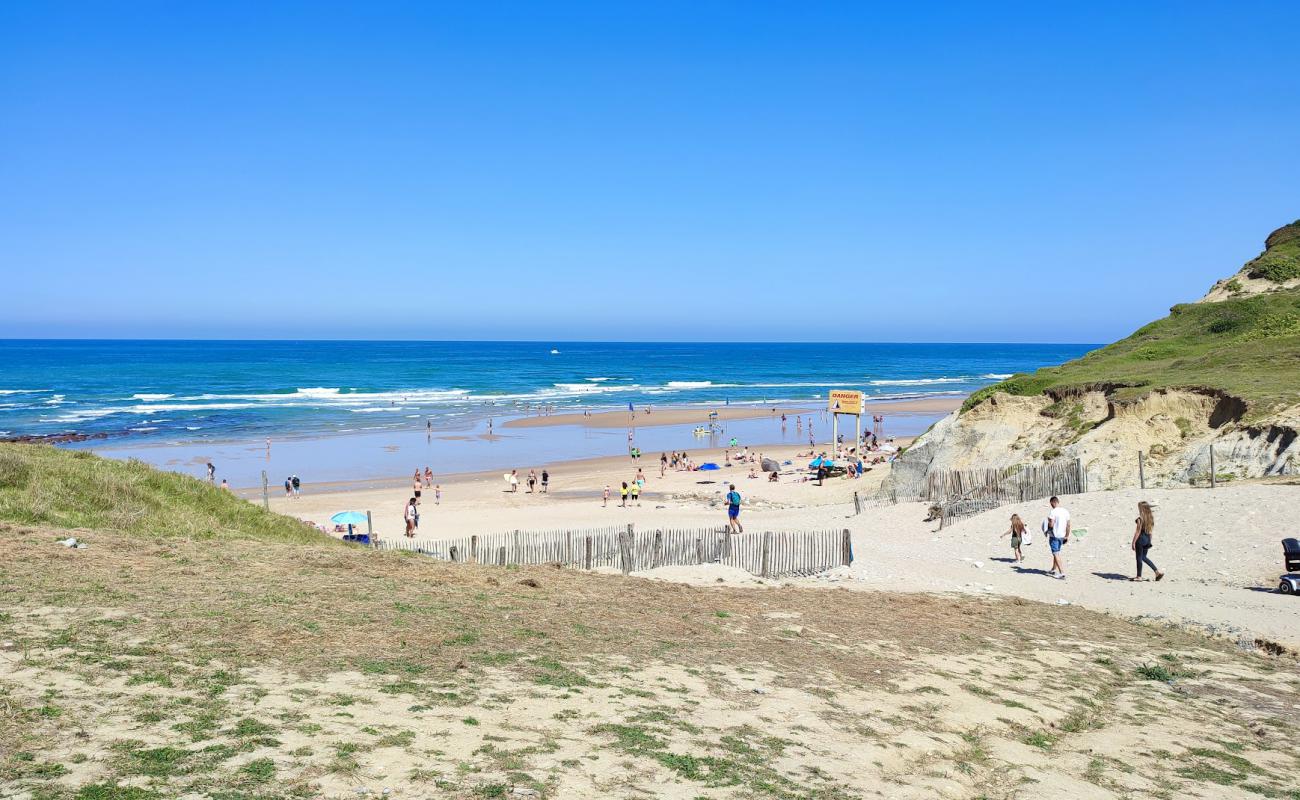 Photo de D'Erretegia Beach avec sable lumineux de surface