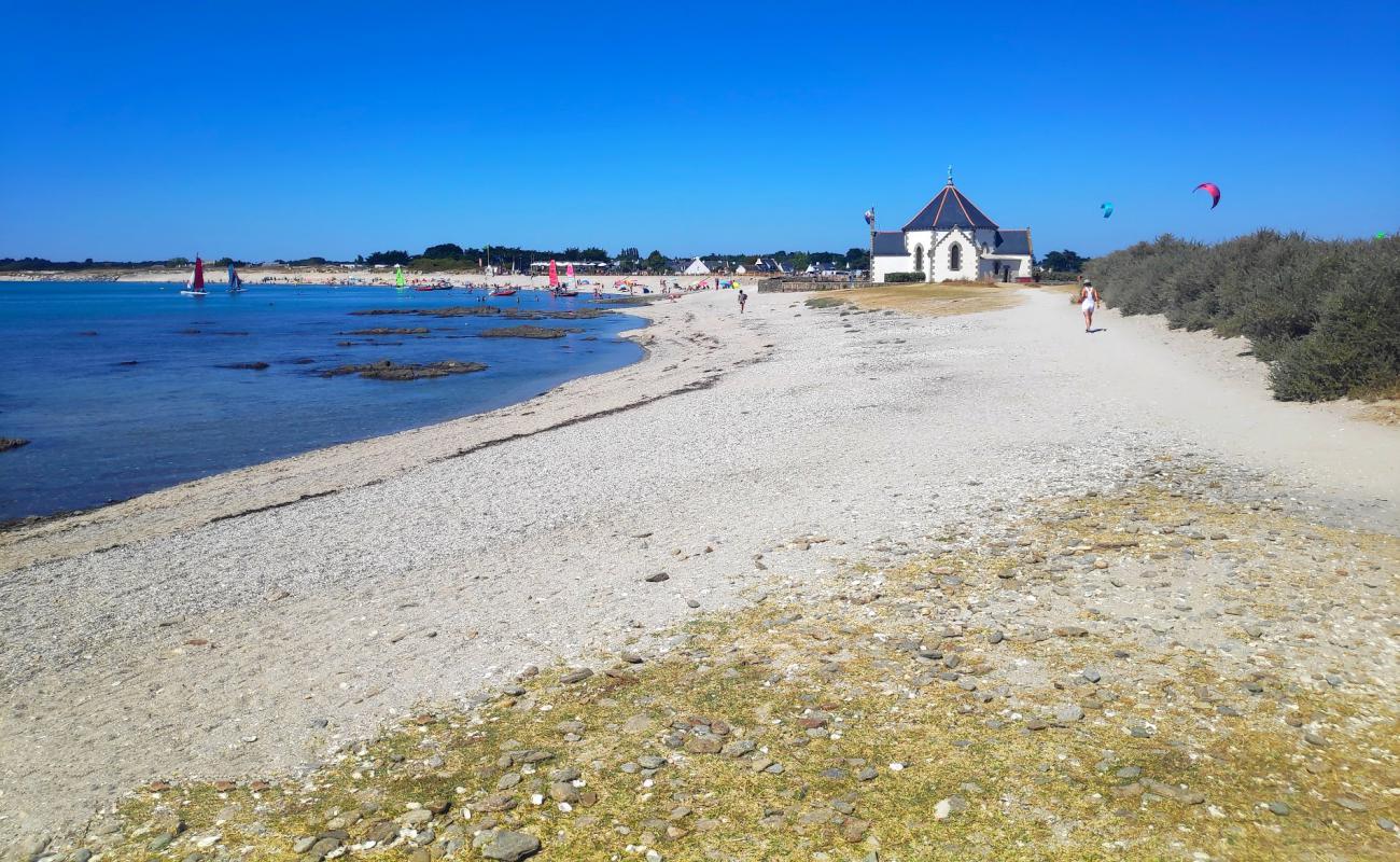 Photo de Penvins Beach avec sable beige de surface