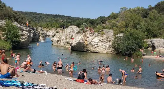 Cascades du Sautadet Beach