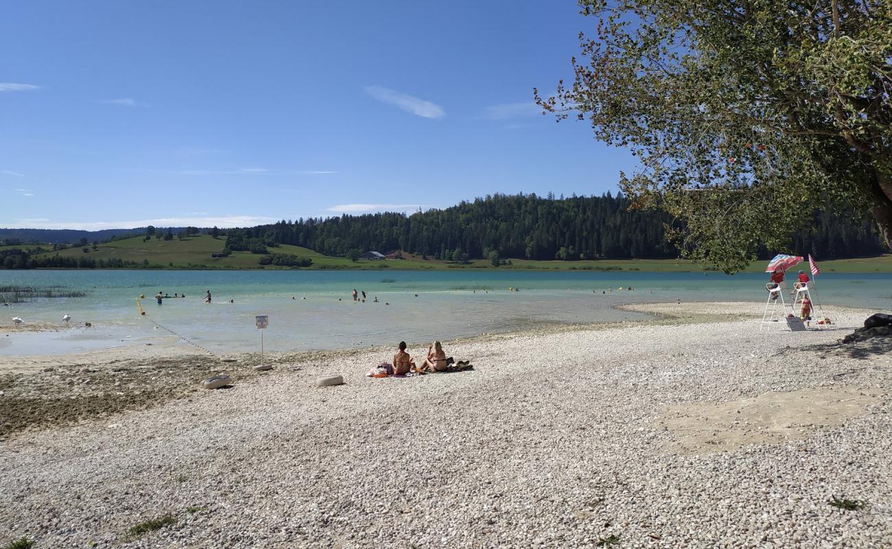 Photo de Remoray Lake Beach avec terrain rocheux de surface