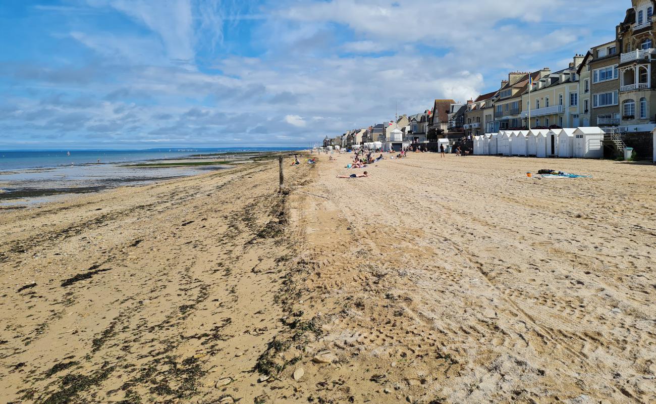 Photo de Saint Aubin sur Mer Beach avec sable beige de surface