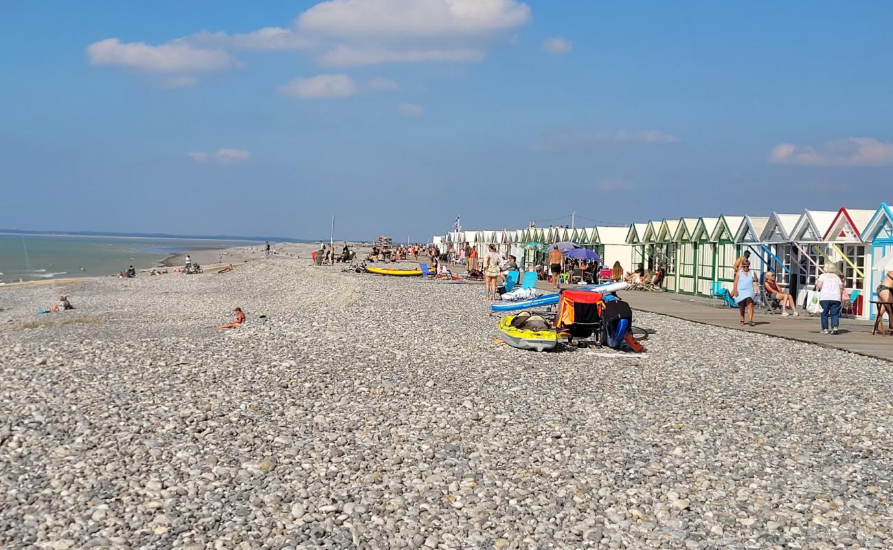 Photo de Grande Beach de Cayeux avec galets gris de surface