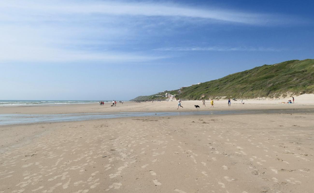 Photo de Sud d'Équihen Beach avec sable lumineux de surface