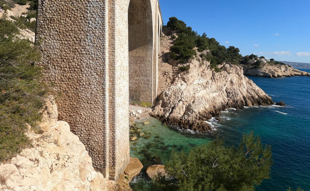 Photo de La Calanque du Jonquier Beach avec terrain rocheux de surface