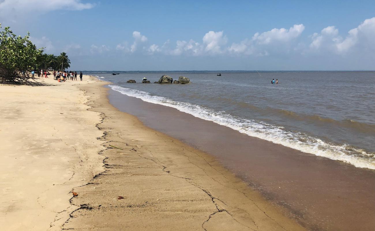 Photo de Plage des Hattes avec sable brun de surface