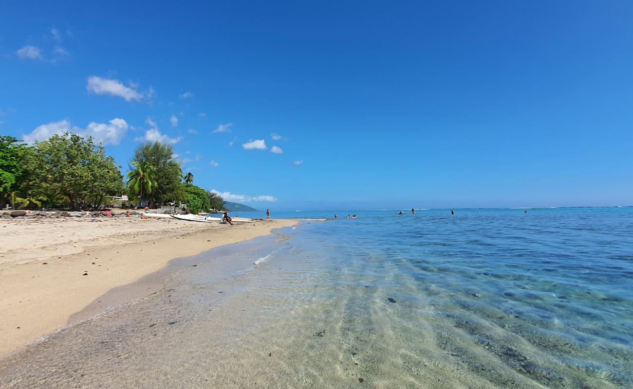 Photo de Plage Vaiava avec sable lumineux de surface