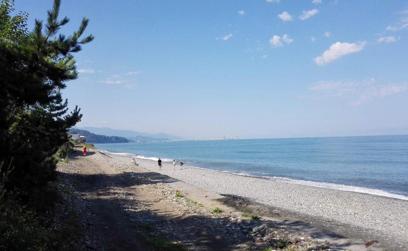 Photo de Chakvi beach avec caillou gris de surface