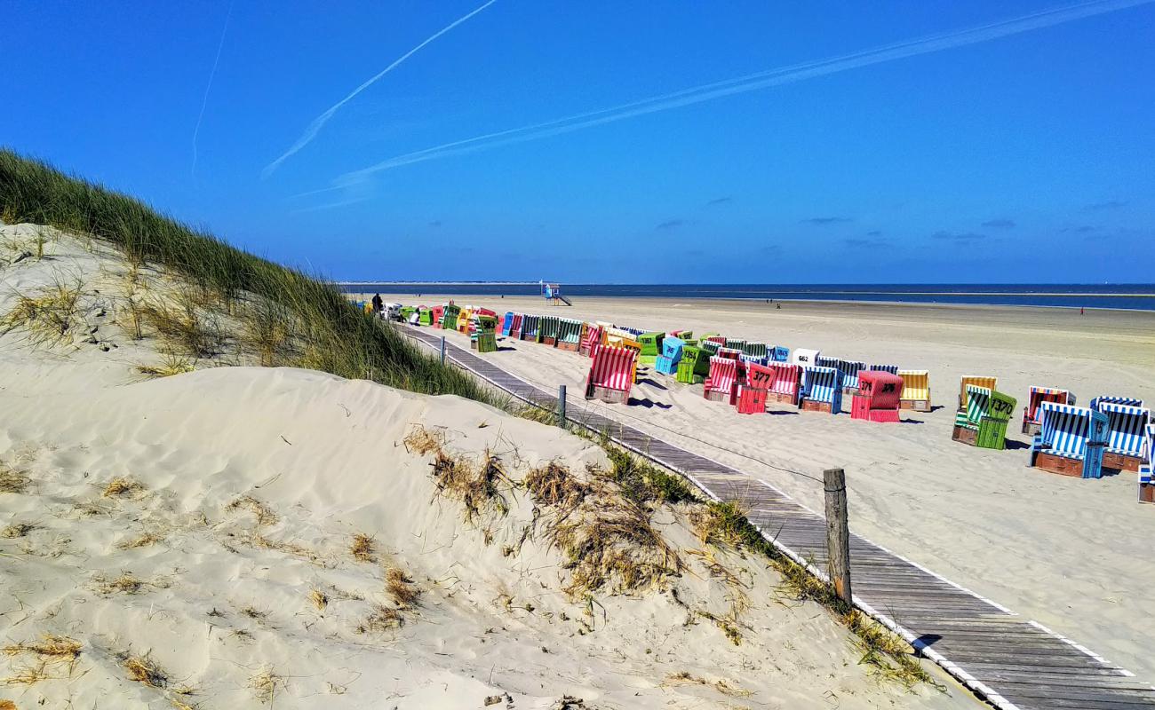 Photo de Hauptstrand Langeoog avec sable beige de surface