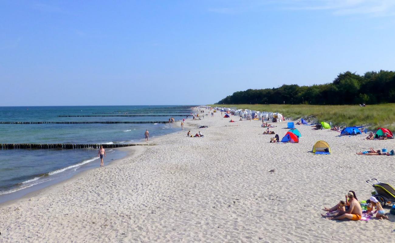 Photo de Sandstrand Zingst avec sable lumineux de surface