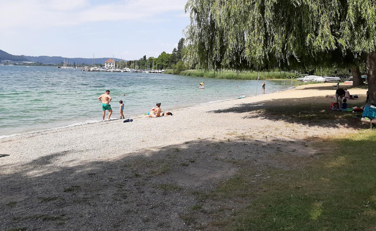 Photo de Strandbad Ludwigshafen avec sable gris avec caillou de surface