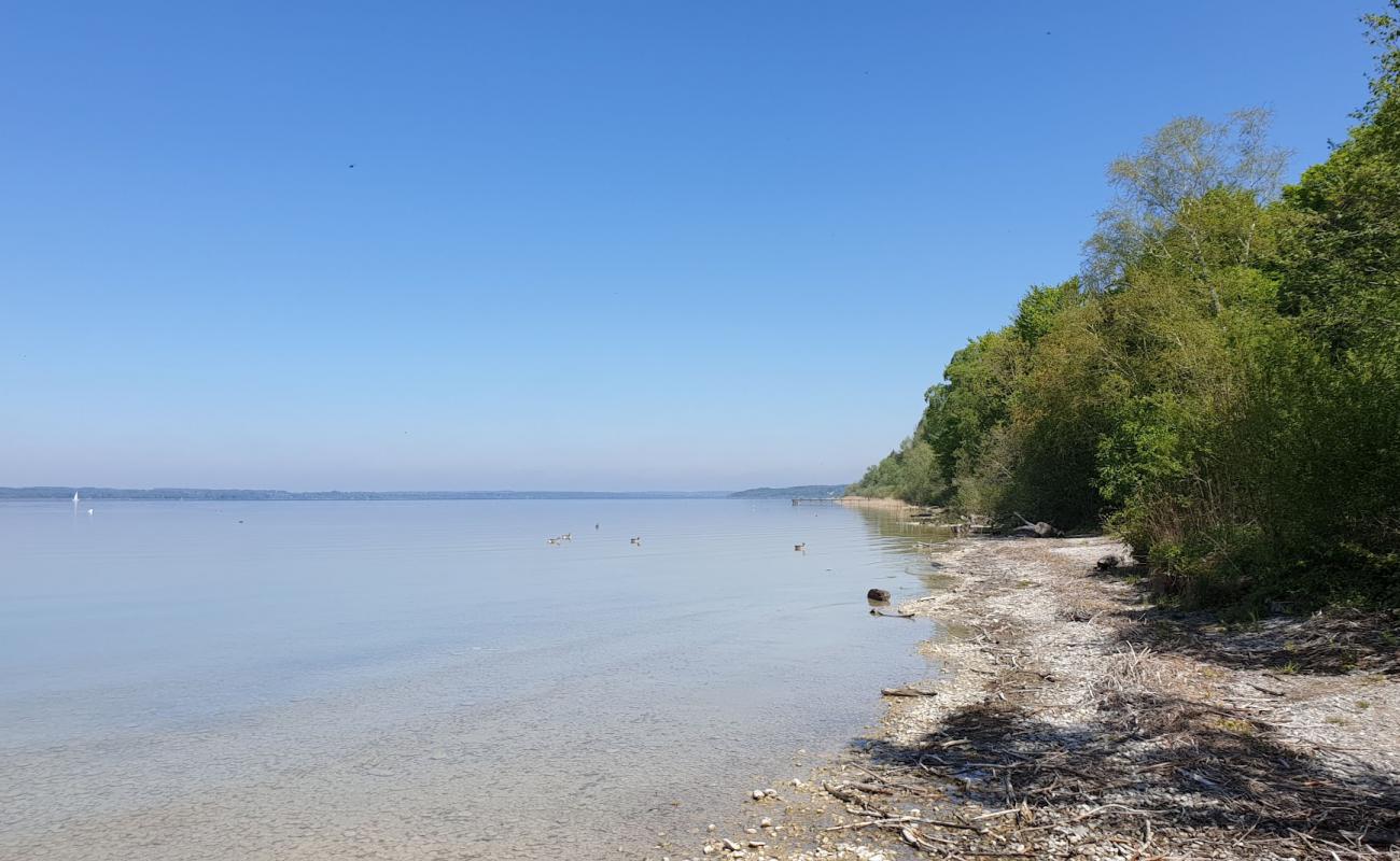 Photo de Erholungsgebiet Wartaweil avec sable brillant et rochers de surface