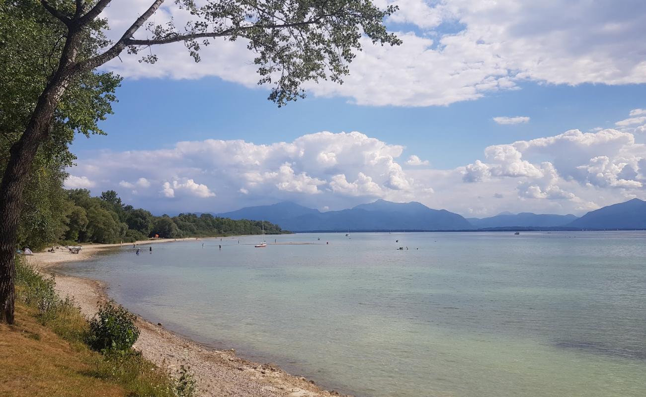 Photo de Campingplatz Kupferschmiede strand avec galets beige de surface