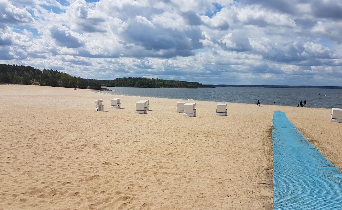 Photo de Badestrand Boxberg avec sable beige de surface