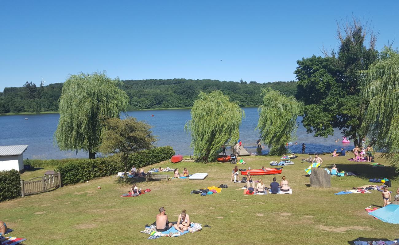 Photo de Wied Beach avec herbe de surface