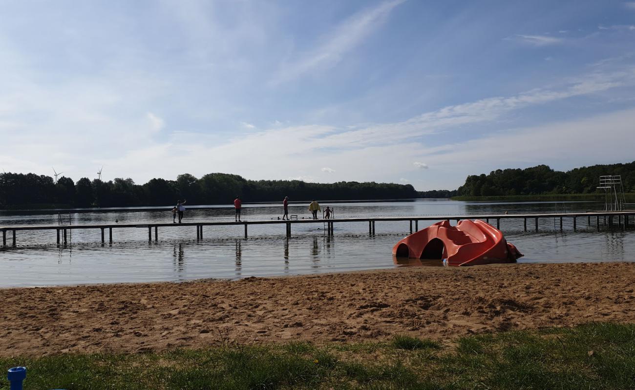 Photo de Strandbad Broock avec sable beige de surface