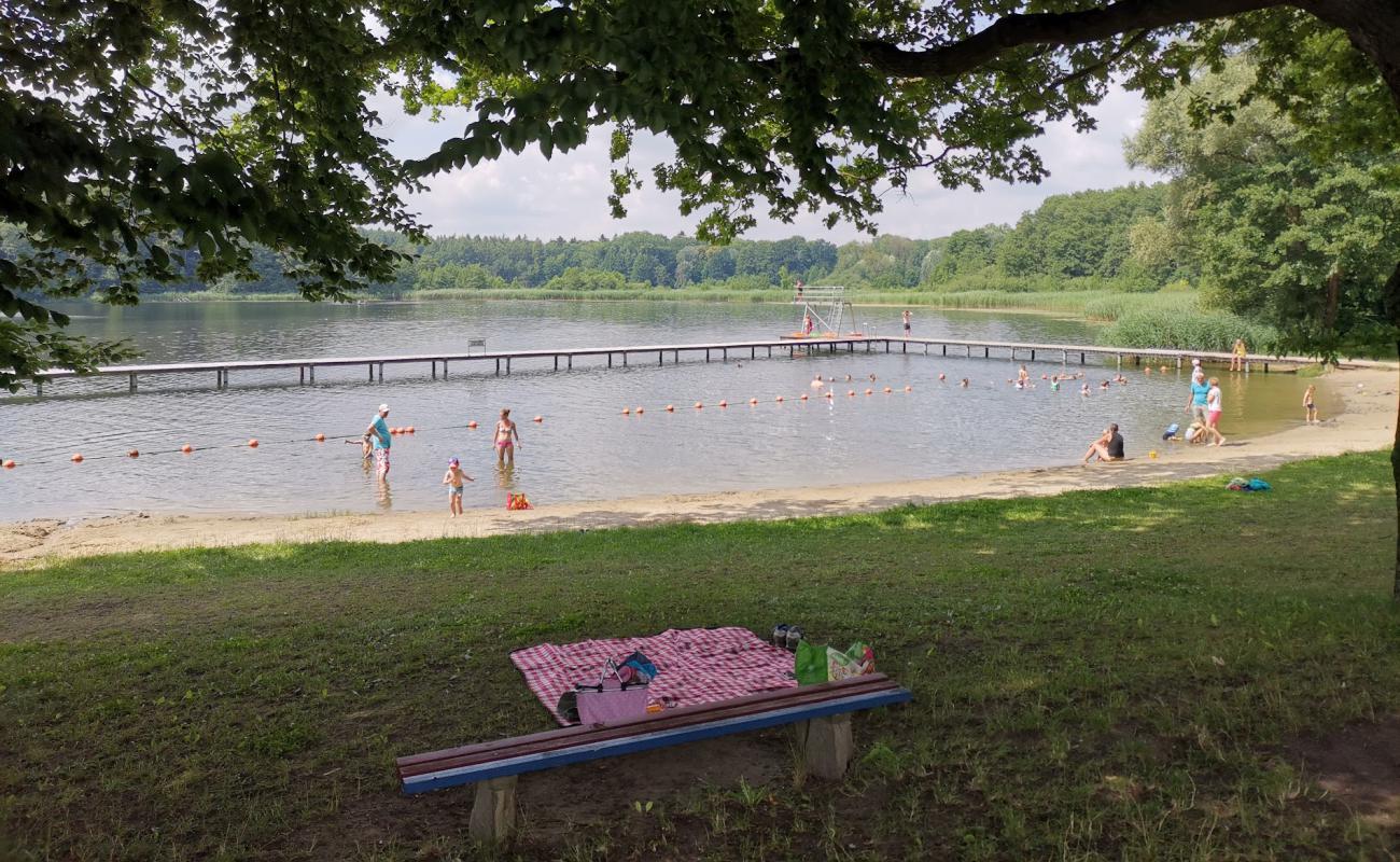 Photo de Strandbad am Passower See avec sable beige de surface