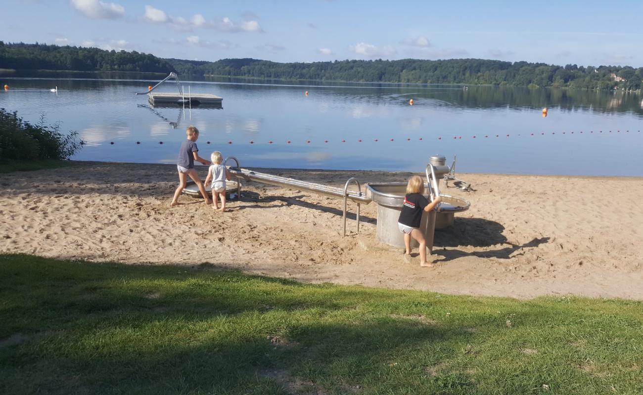 Photo de Badestelle beim Aqua Siwa avec sable beige de surface