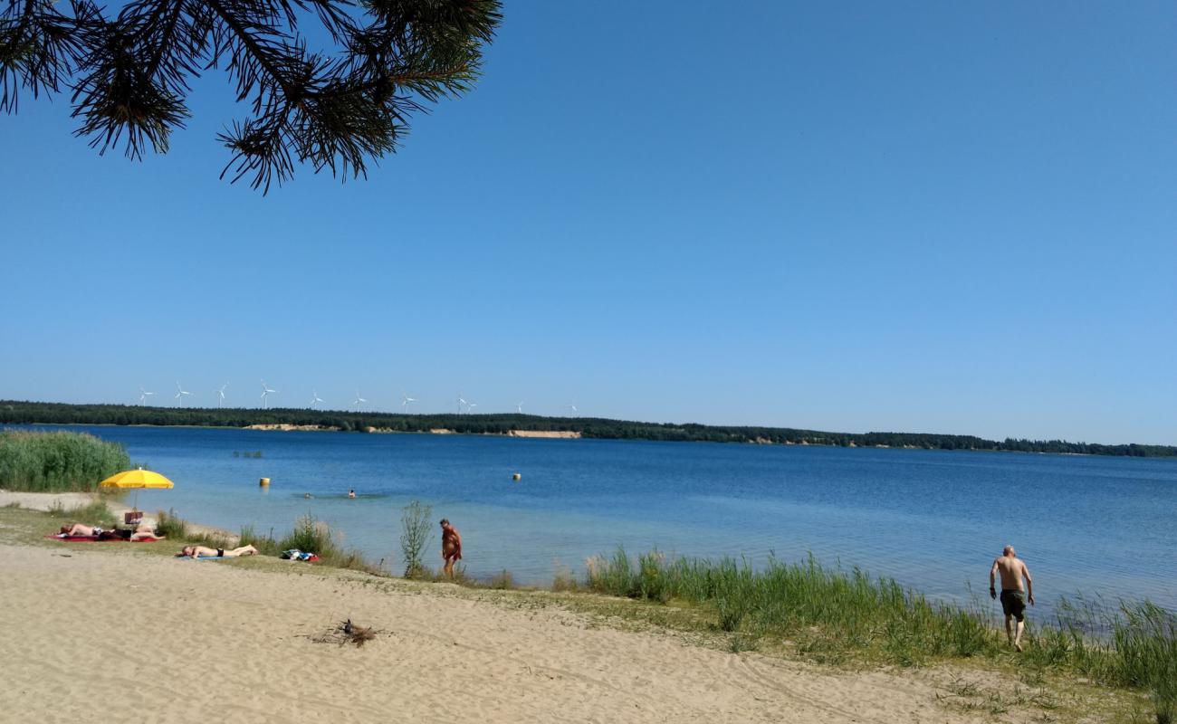 Photo de Badestrand Scheibe-See avec sable beige de surface