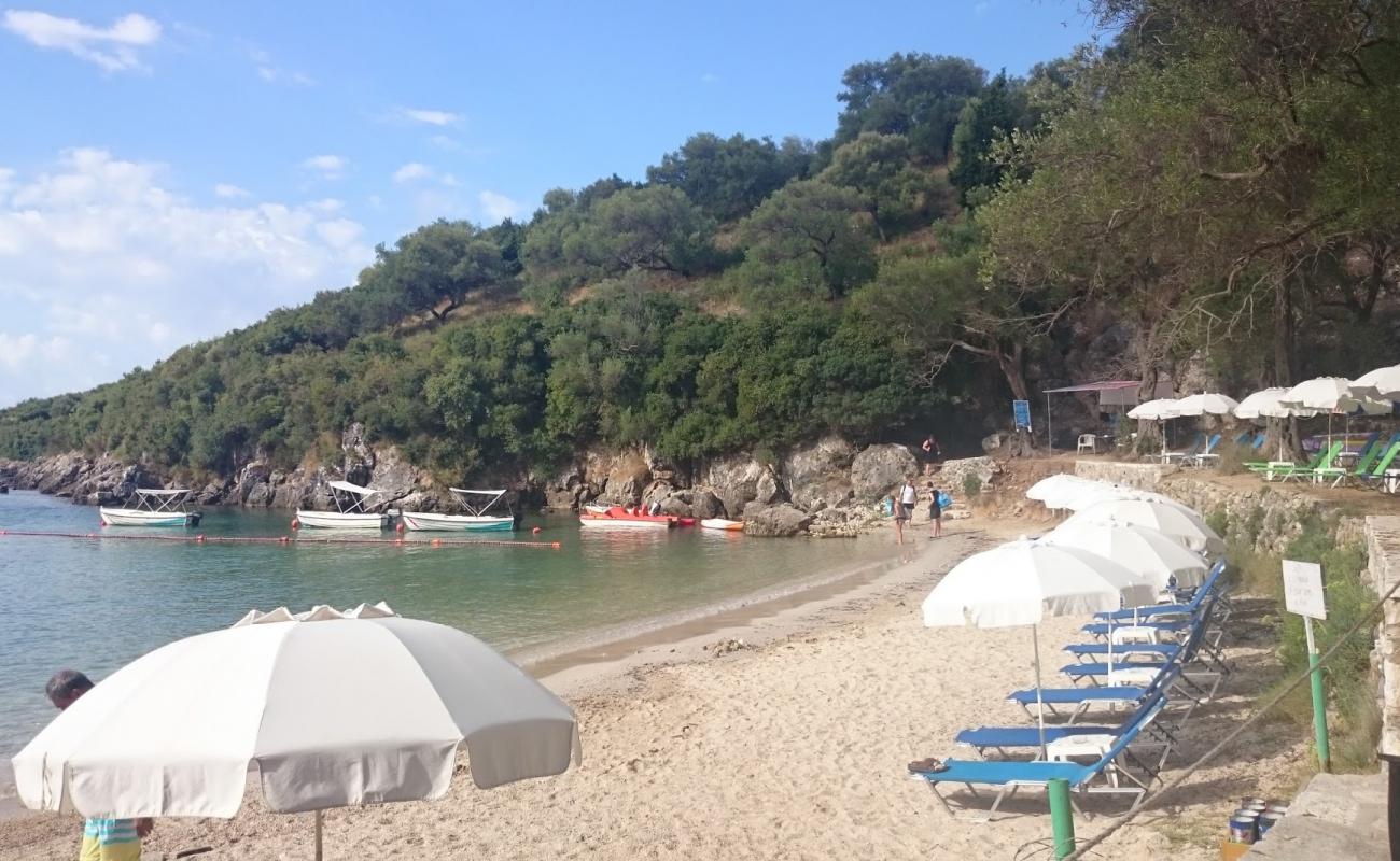 Photo de Zavia beach avec sable lumineux de surface