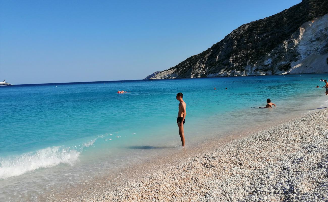 Photo de Akra Charchali avec l'eau cristalline de surface