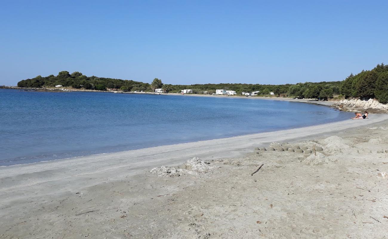 Photo de Kerentza beach avec sable fin blanc de surface