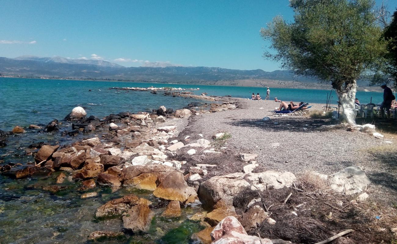 Photo de Katergaki beach avec galets gris de surface