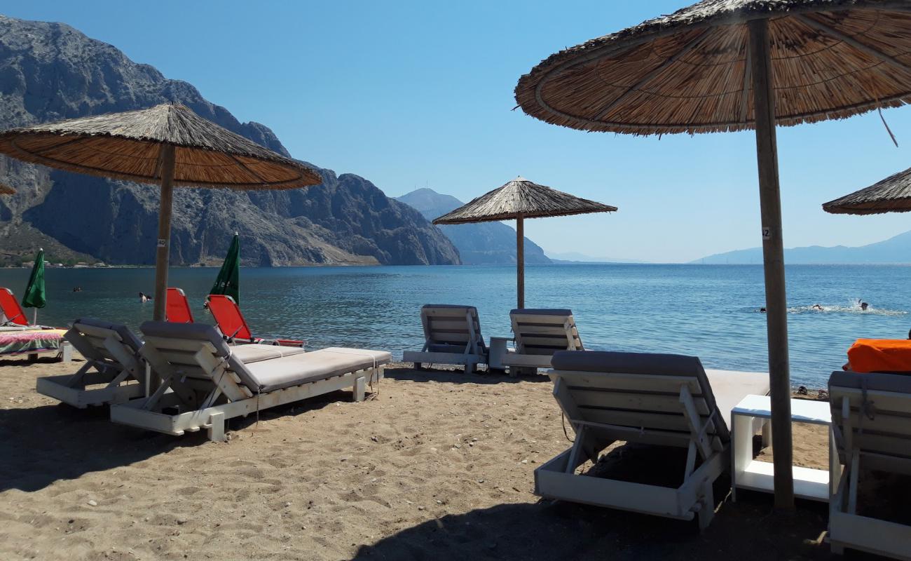 Photo de Nostros beach avec sable gris de surface