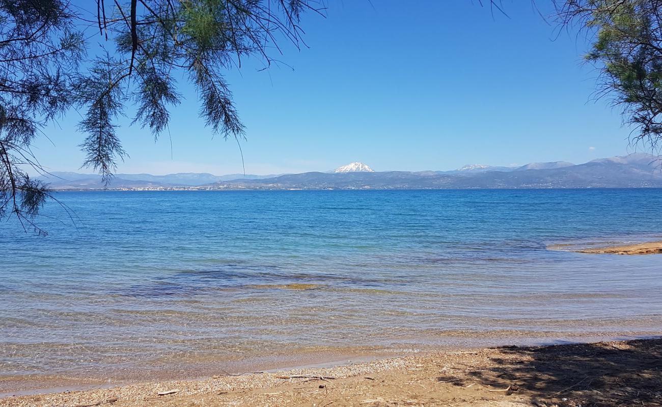 Photo de Plaka dilesi beach II avec sable noir avec caillou de surface