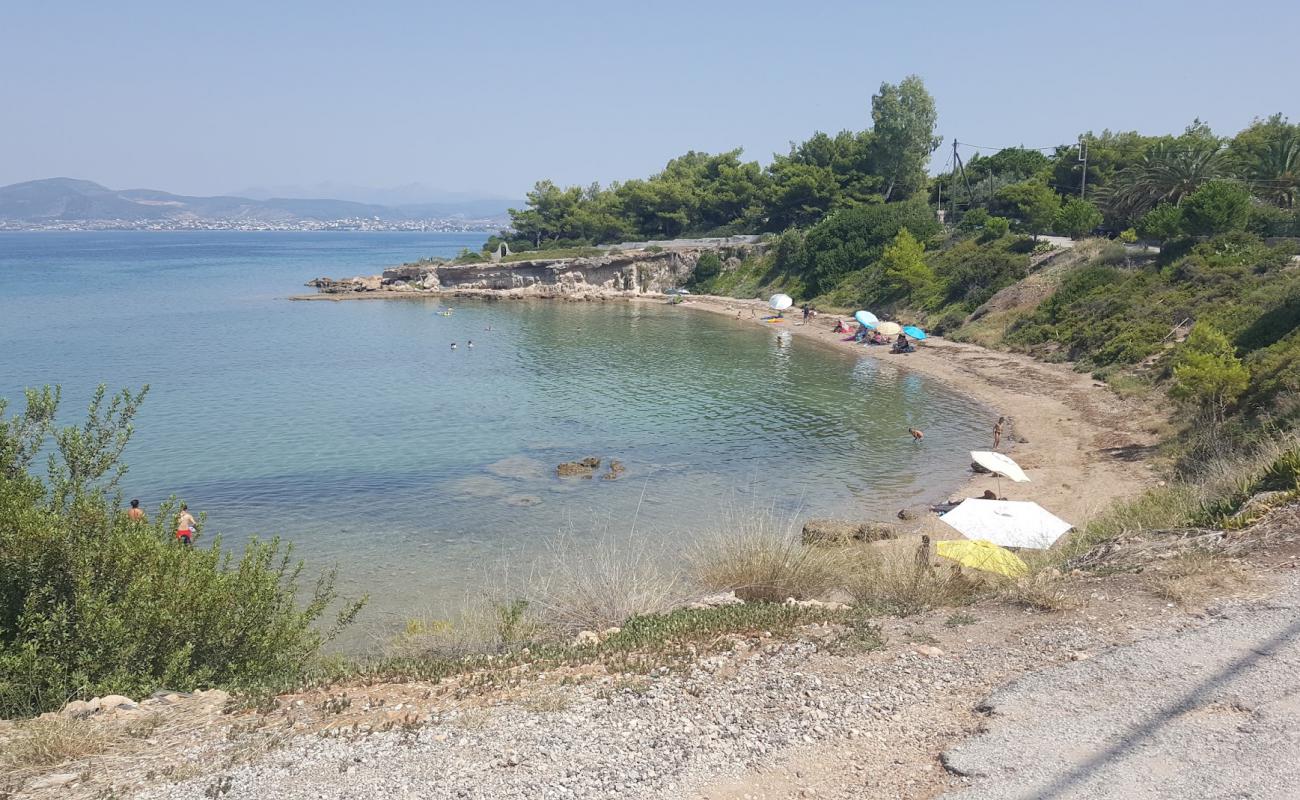 Photo de Razopoula beach avec sable brun de surface