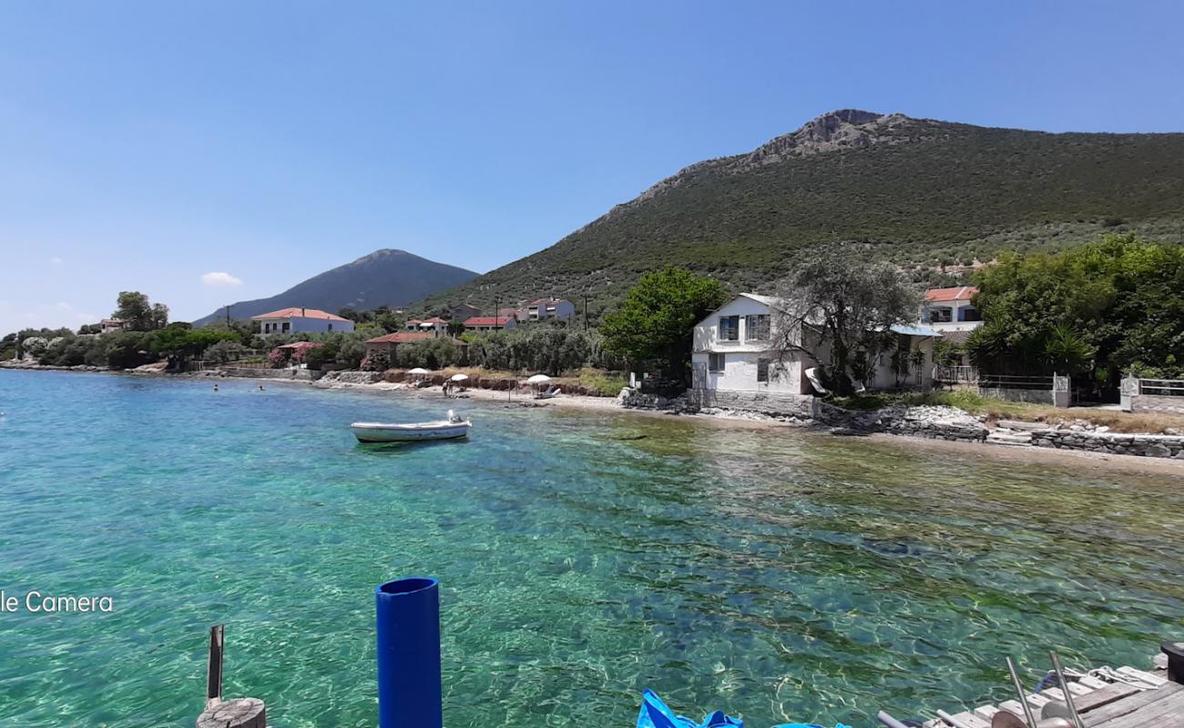 Photo de Ag. Dimitrios beach avec sable clair avec caillou de surface