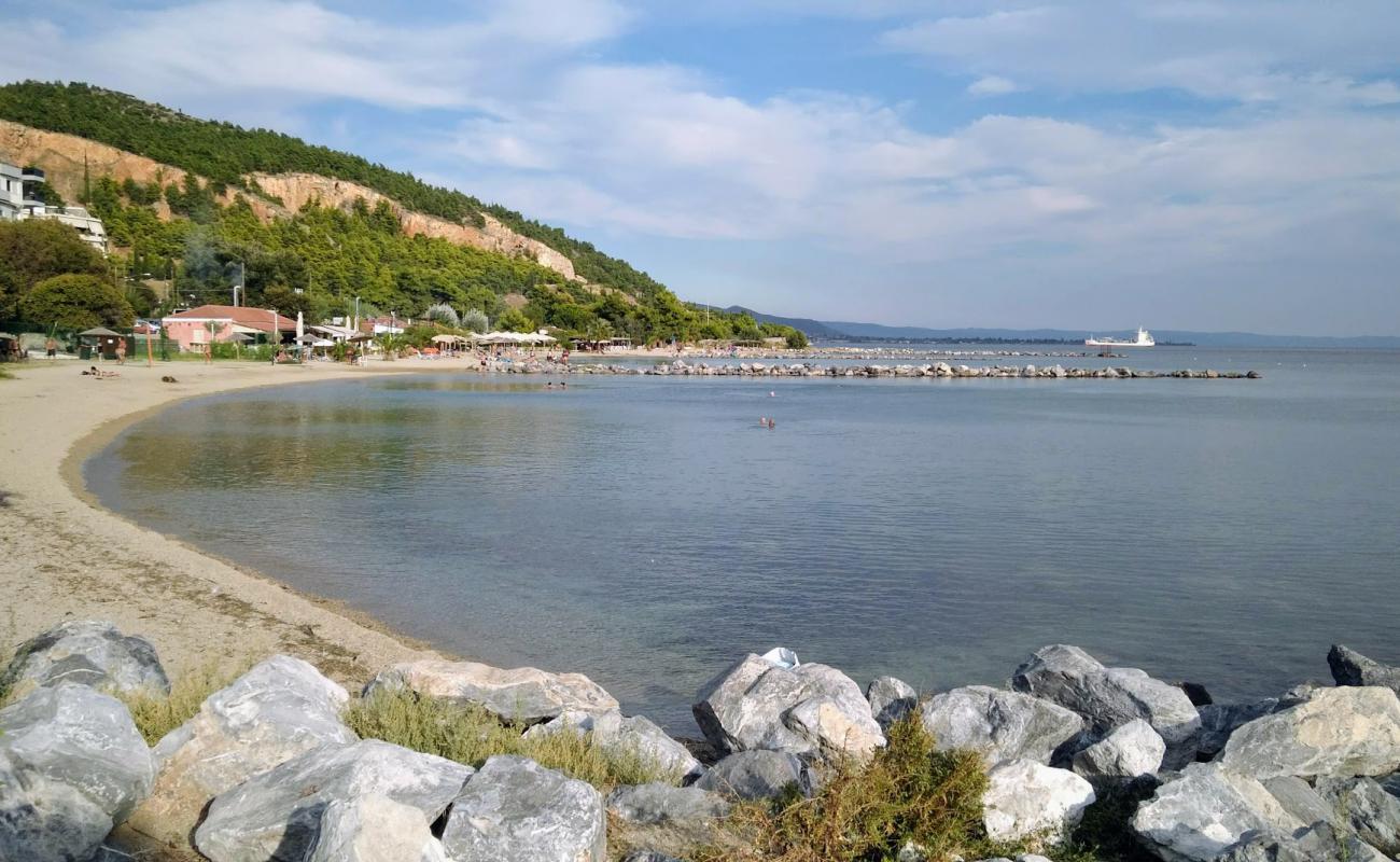 Photo de Anavros beach avec sable beige de surface
