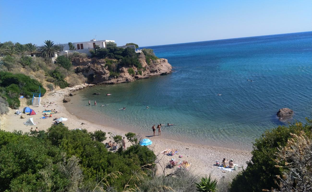 Photo de Plage d'Althea avec sable beige de surface