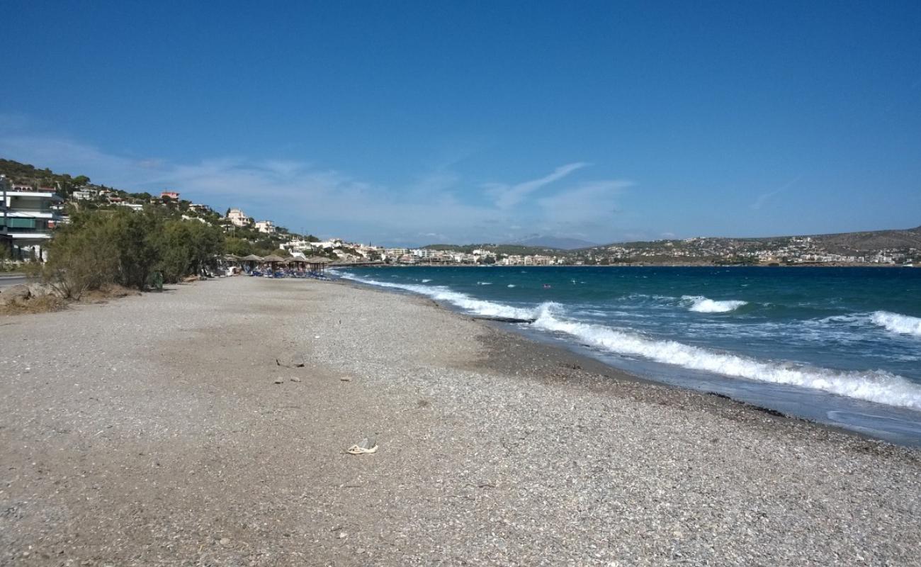 Photo de Avlaki beach II avec sable beige & galets de surface
