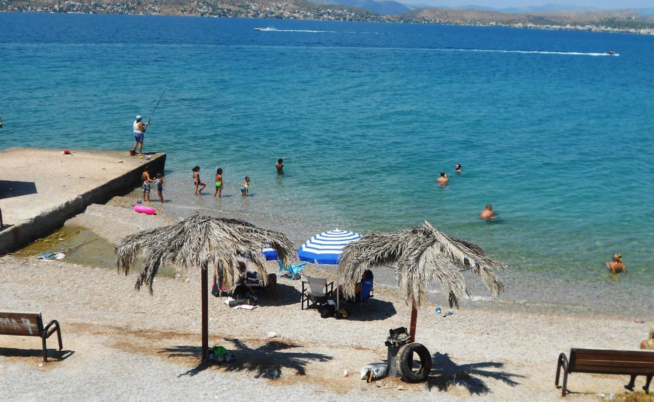 Photo de Aeantio beach avec caillou fin clair de surface