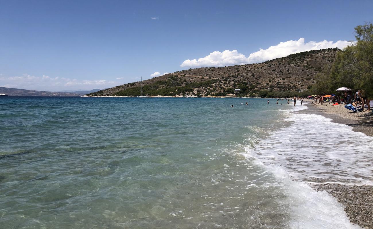 Photo de Kanakia beach avec caillou fin clair de surface