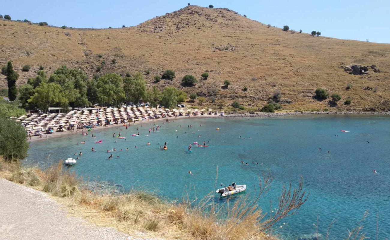 Photo de Paralia Klima protégé par des falaises