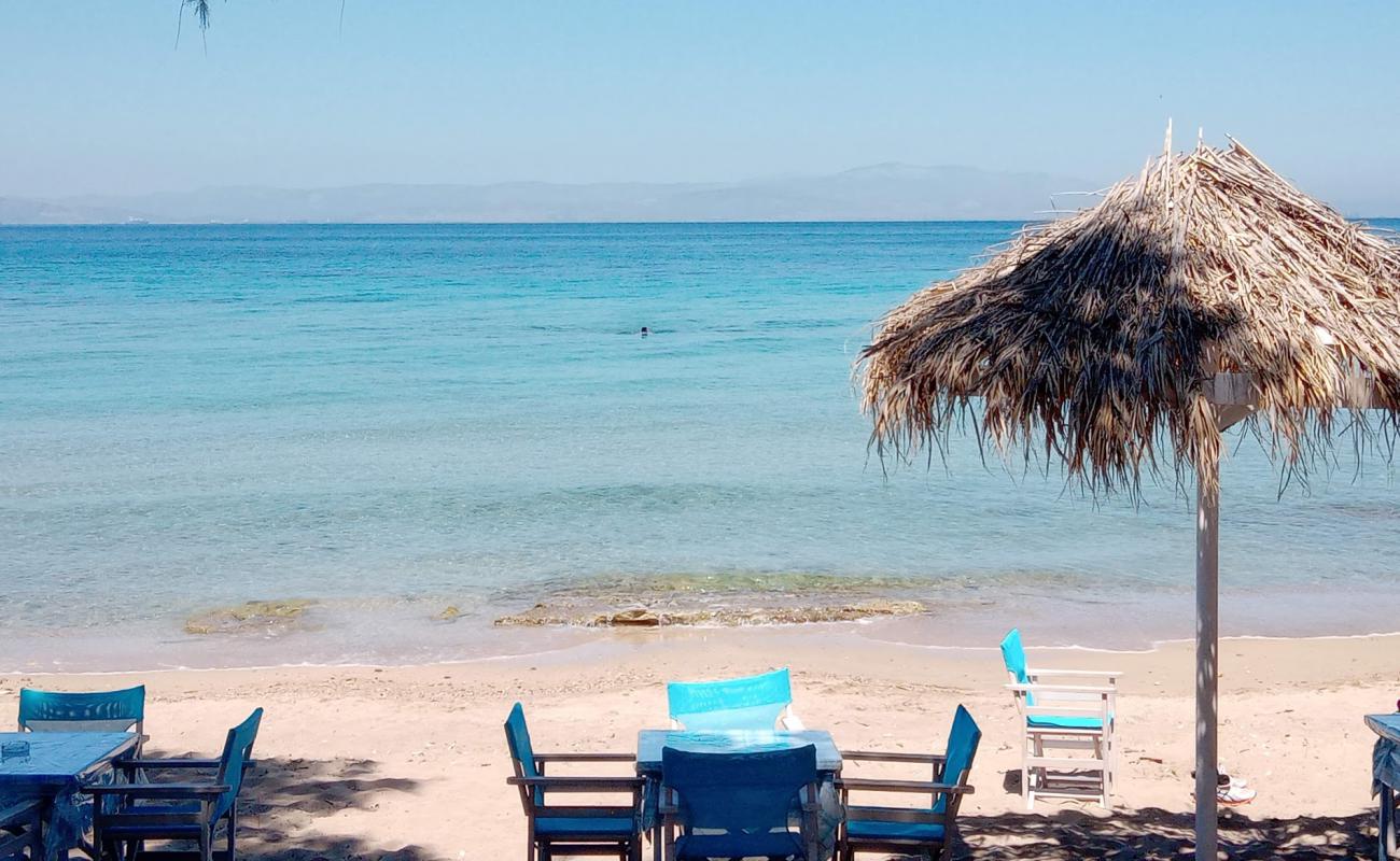 Photo de Paralia Vagia avec sable lumineux de surface