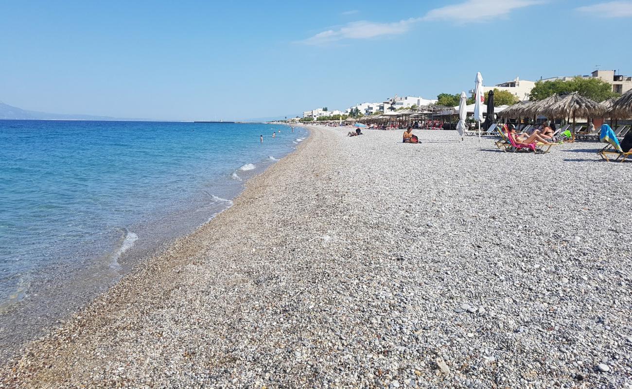 Photo de Paralia Kiatou avec caillou fin gris de surface