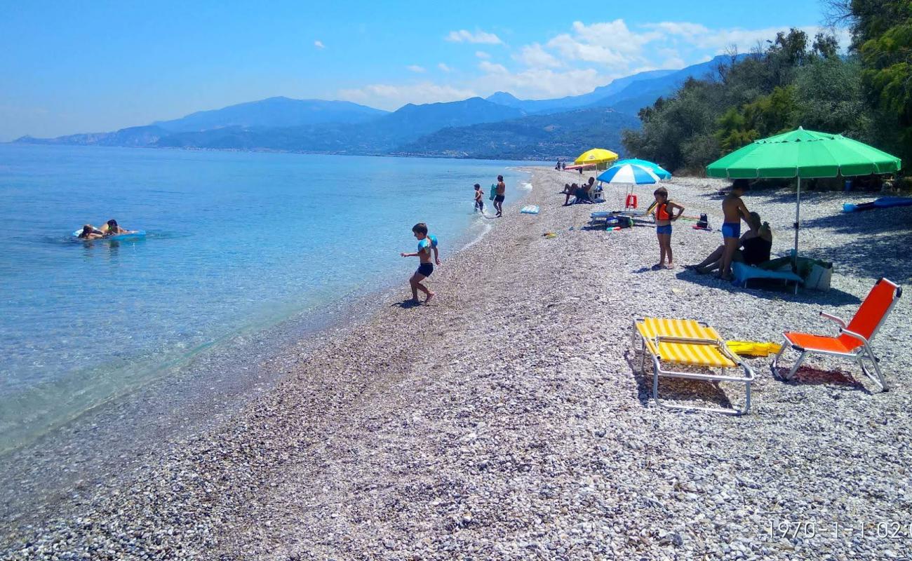 Photo de Paralia Akratas II avec petits galets gris de surface