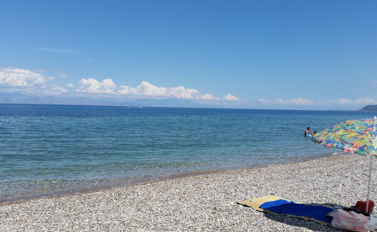 Photo de Paralia Diakoptou II avec caillou fin brun de surface