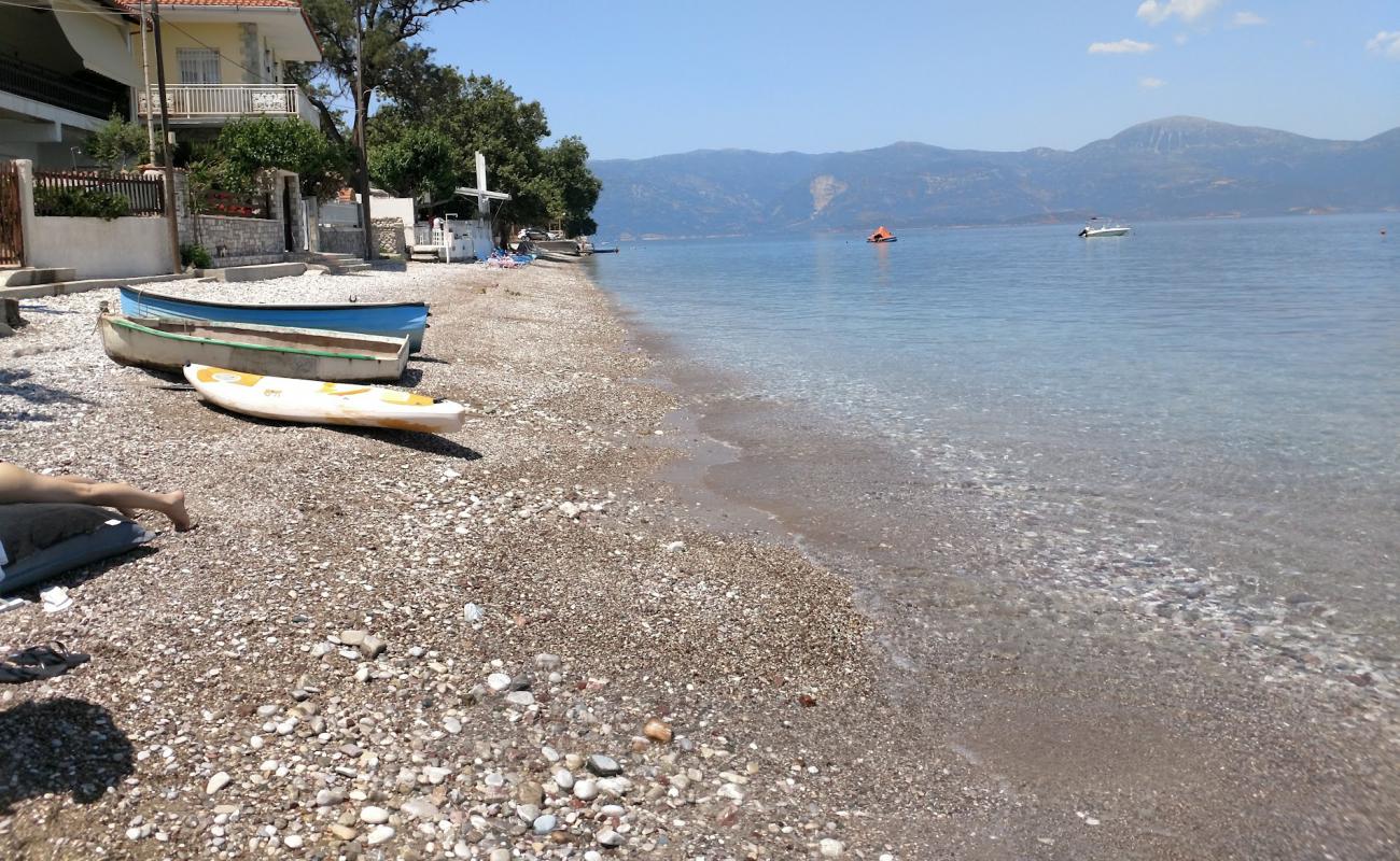 Photo de Paralia Loggos avec caillou gris de surface