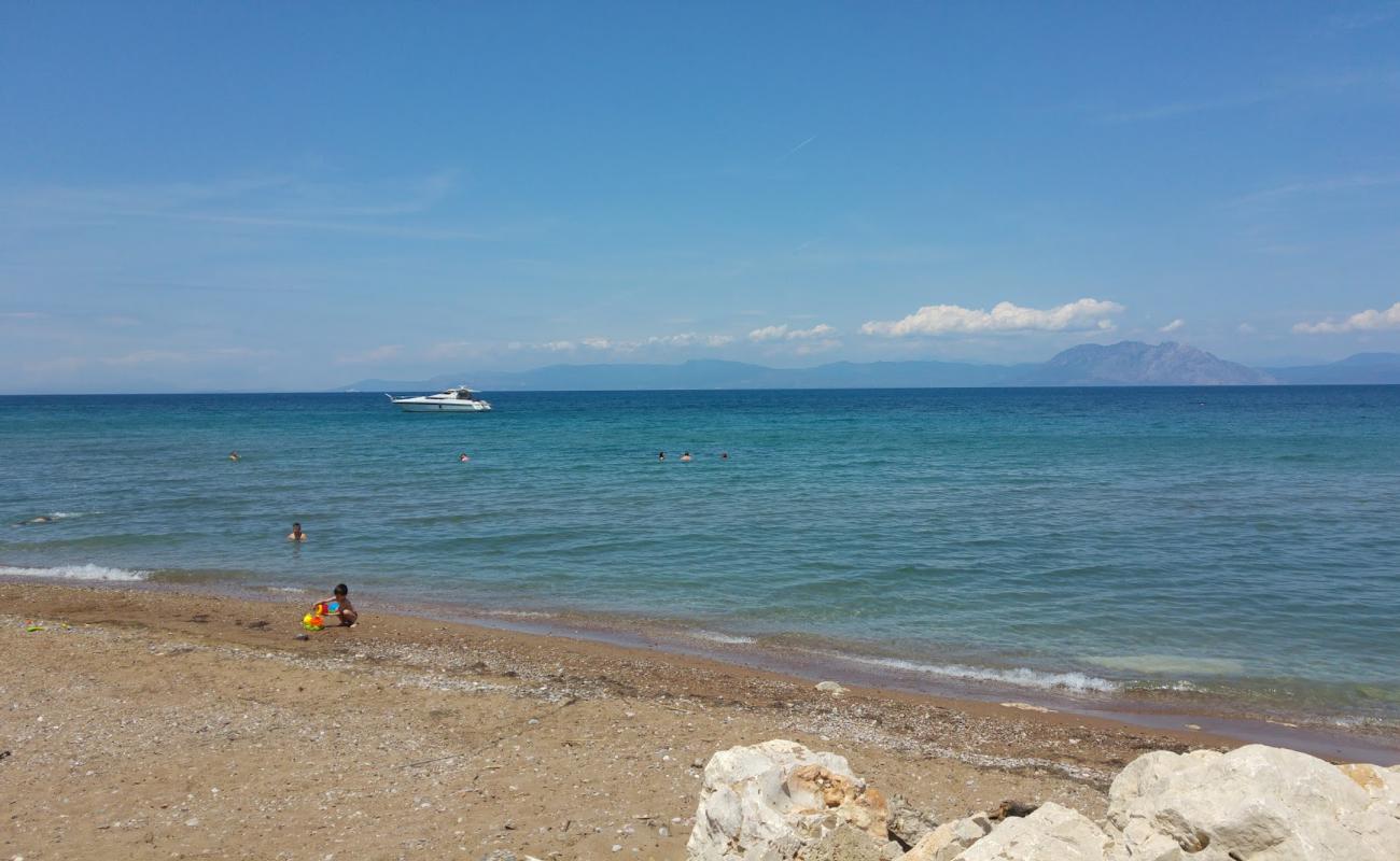 Photo de Paralia Niforeikon avec galets gris de surface
