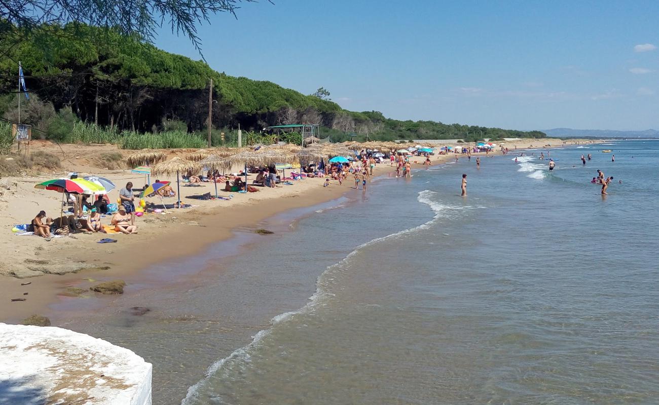 Photo de Paralia Glifa II avec sable fin et lumineux de surface