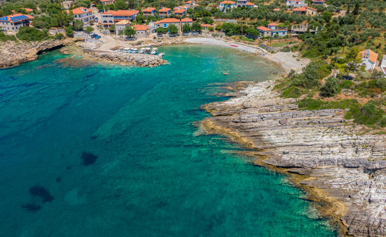 Photo de Agios Dimitrios beach avec caillou gris de surface